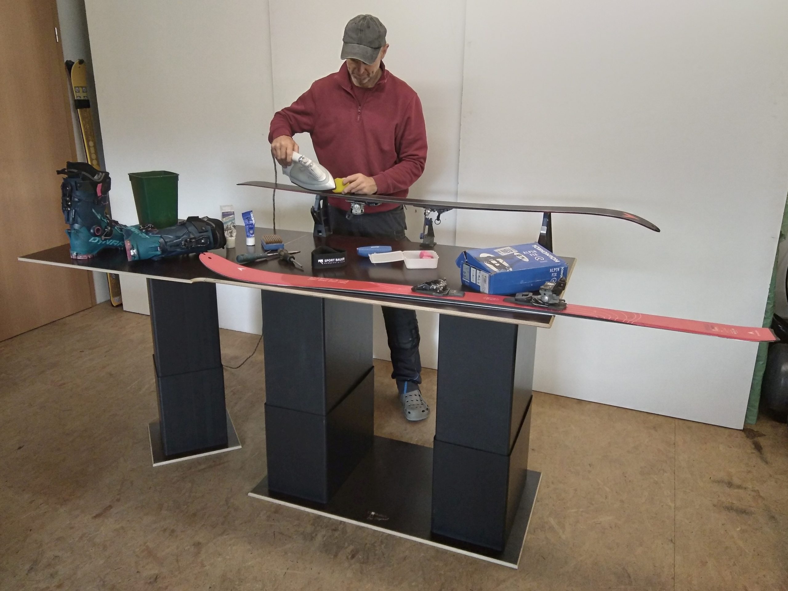 Mobiler Arbeitstisch modular erweiterbar für Skiservice 4000 3000